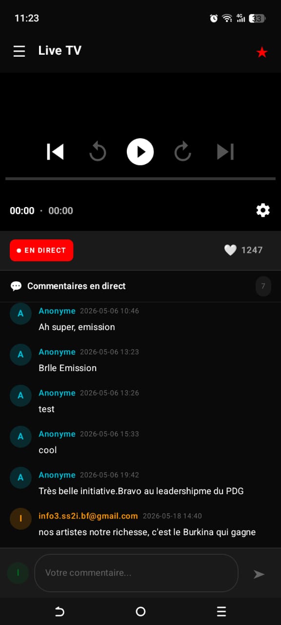 Capture d'écran — Direct