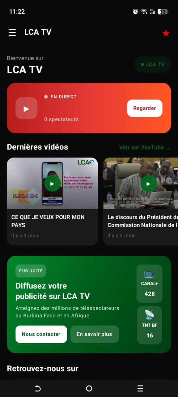 Capture d'écran — Tableau de bord